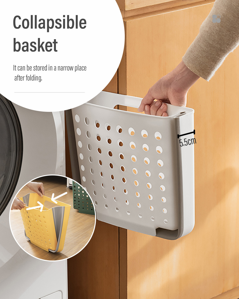 Foldable Clothing Storage Wall-mounted Storage Box-3